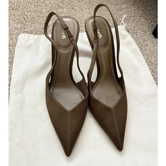 ZARA Pointed Toe Heels NWT - Picture 1 of 10